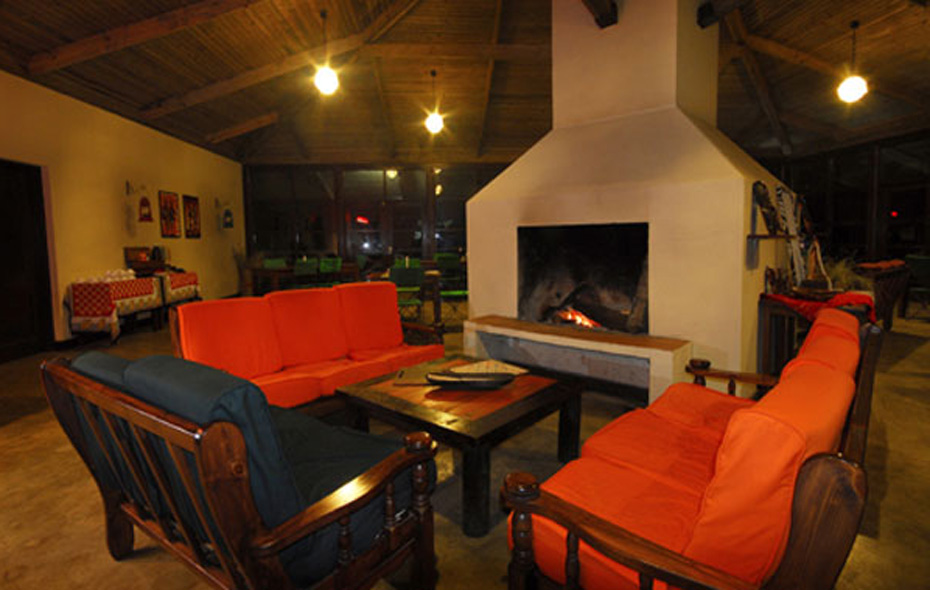 Ngorongoro Rhino Lodge fire place