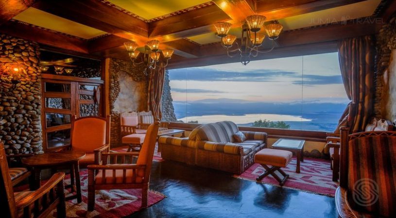 Lounge in Ngorongoro Serena Lodge